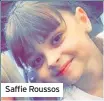  ??  ?? Saffie Roussos