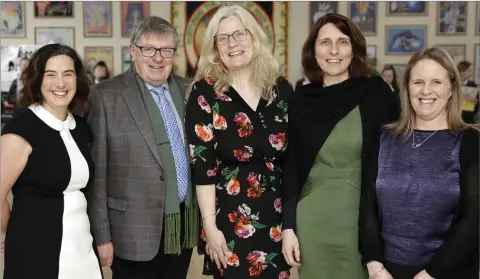  ??  ?? Principal Emma Raughter, George Jones, Anne Fitzsimons, Ambassador Deike Potzel and Anne Cullen at Loreto Bray.