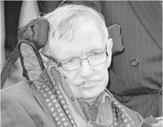  ?? Joel Ryan / Associated Press ?? The University of Cambridge, where Dr. Stephen Hawking worked, announced Wednesday that Hawking’s final theory on the origin of the universe has been published in a journal.