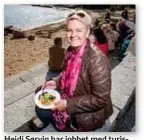  ?? ARKIVFOTO ?? Heidi Sørvig har jobbet med turisme i en årrekke. Her fra tiden som daglig leder i Visit Sørlandet og et besøk til Krågevika i Spangereid.