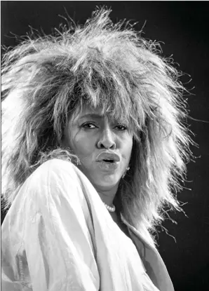  ?? ?? Tina Turner, performing in 1985 at Barton Coliseum, is among the many recording artists who were immortaliz­ed by Art Meripol. “Wherever you walk in the room, her eyes are following you,” says Meripol, whose photos — shot during his days at the Arkansas Gazette from 1983-89 — will be shown Friday through Dec. 8 at the Old State House Museum. (Special to the Democrat-Gazette/Art Meripol)