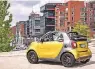  ?? FOTO: DAIMLER ?? Das günstigste Cabrio für zwei Personen: Das Smart Fortwo Cabrio ab 14.365 Euro.