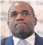  ??  ?? Former Labour minister David Lammy.