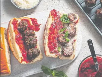  ?? SCOTT SUCHMAN/THE WASHINGTON POST ?? Baked Meatball Sub