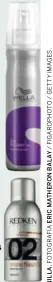  ??  ?? En spray: Stay Brilliant Wella (15,80 €). Shine Flash 02 redken (19,75 €).