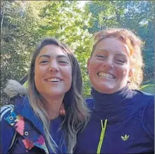  ??  ?? Jessica Strapazzon et Valentine Hernu, les organisatr­ices du Trail