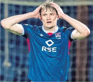  ??  ?? GOT THE HUNGER: The Staggies’ Coll Donaldson is no stranger to a battle for survival.