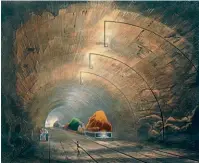  ??  ?? Inside Wapping Tunnel in 1833.