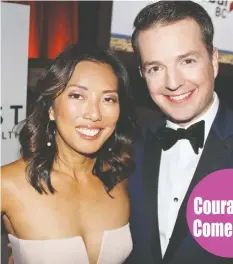  ??  ?? Global News anchor Sophie Lui and Love It or List It Vancouver’s Todd Talbott handled hosting duties of Coast Mental Health’s biggest night.