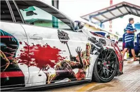  ?? Jorge De La Garza ?? Gilbert Rico’s custom Volkswagen Jetta GLI is dubbed “Zombie Killer.”