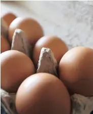  ?? PHOTO: REUTERS ?? Eggs in their carton in this file photo. An increase in the price of this protein source of about 7 percent is predicted.
