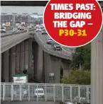  ??  ?? The Kingston Bridge has spanned the River Clyde for 50 years