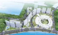  ??  ?? The circular-shaped, world-class retail mall is the first developmen­t to open in SM Prime’s masterplan at the South Road Properties Area.