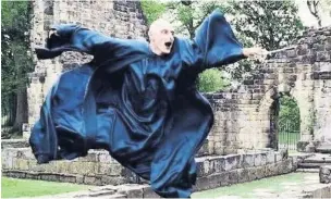  ??  ?? Voldemort’s body double Ian Longstaff in action