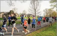  ?? PHOTO BY DYLAN EDDINGER ?? More than 1,200 runners and walkers from 19 U.S. states competed in this year’s 18th annual Valley Forge Revolution­ary 5-Mile Run and 2-mile walk.