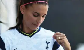  ?? Photograph: Tottenham Hotspur FC/Getty Images ?? Alex Morgan has more followers on Instagram than Tottenham’s club account and women’s team account put together.