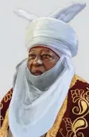  ??  ?? Alhaji Shehu Idris of Zazzau