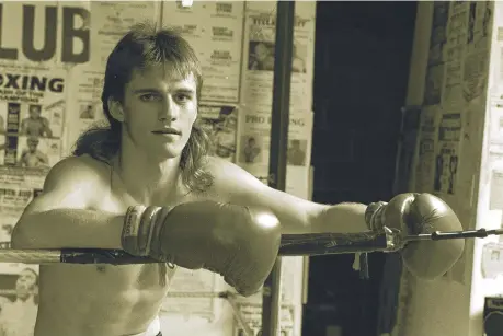  ?? ?? Boxer Jamie Nicolson at Nerang Hinterland Youth Club in 1990. He died in a tragic car crash in early 1994 with younger brother Gavin.