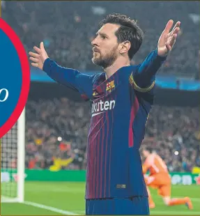  ?? FOTO: PERE PUNTÍ ?? La temporada de Leo Messi nos ha dejado momentos mágicos