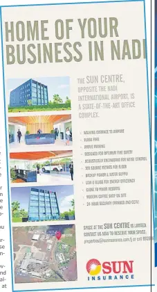  ?? Picture: SUPPLIED ?? Sun’s Property Investment in Nadi.