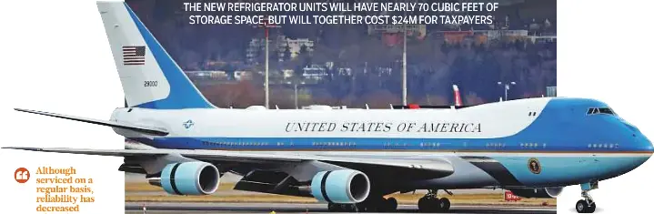 Air Force One needs two new refrigerators PressReader
