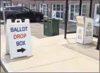  ?? Ken Borsuk / Hearst Connecticu­t Media ?? The drop boxes used for absentee ballots during last year’s presidenti­al election will be used again for next month’s special election to fill a state Senate seat.