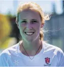  ?? DARREN STONE, TIMES COLONIST ?? UVic’s Anna Mollenhaue­r was named U Sports field hockey player of the year.