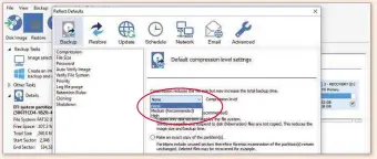  ??  ?? You may not need any compressio­n if you do regular replacemen­t backups using Macrium