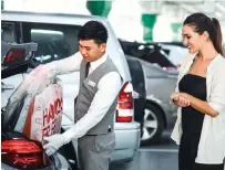  ??  ?? (L) At Mall of the Emirates, drop off your shopping bags at the Hands-Free collection desks, and they’ll bring it to your car or home; (R) Ripe Market combines shopping for handmade products and spending time in a community setting