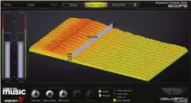  ??  ?? Check frequency balance over time with a waterfall analyser