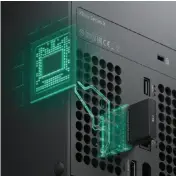  ??  ?? External storage in the Xbox Series X.