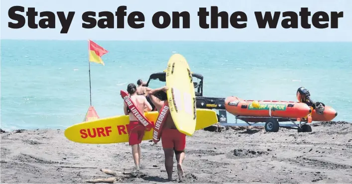  ?? Photo / Bevan Conley ?? Whanganui organisati­ons are urging swimmers and boaties to stay safe on the water this summer.