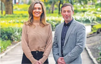  ?? ?? ABOVE: Rory Hearne with Social Democrats party leader, Holly Cairns.