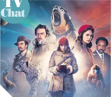  ??  ?? ● The cast of the big-budget BBC1 adaptation of Philip Pullman’s His Dark Materials