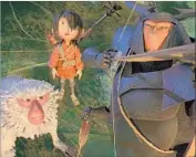  ?? Laika Studios / Focus Features ?? A YOUNG boy and his sidekicks go on an adventure in the charming fable “Kubo & the Two Strings.”
