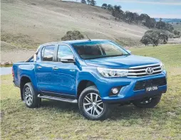  ??  ?? Toyota HiLux SR5 is perhaps more appealing around the nose.