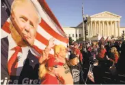  ?? Jacquelyn Martin / Associated Press ?? Supporters of President Trump rally Saturday in Washington to protest the election results.