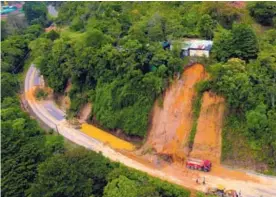  ?? WARREN CAMPOS ?? La carreterra Interameri­cana Sur es una de las más afectadas.
