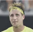  ??  ?? 0 Tennys Sandgren: Defeated 2014 winner Stan Wawrinka.