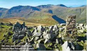  ?? ?? The view south from High Raise includes Bow Fell and the Scafells.