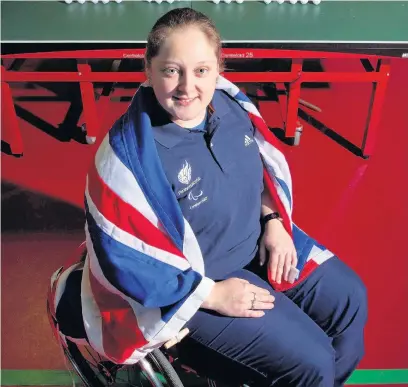  ??  ?? Table tennis player Sara Head is off to the Paralympic Games in Rio