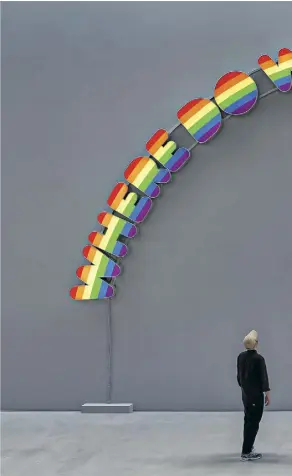  ?? Arken Museum ?? Der Regenbogen zieht sich durch das Werk von Ugo Rondinone, zur Zeit im dänischen Arken Museum of Modern Art ausgestell­t.