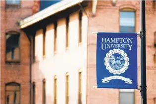  ?? STAFF FILE ?? Hampton University is one of the nation’s best-known hitoricall­y black universiti­es.