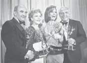  ?? REED SAXON/AP 1976 ?? “Mary Tyler Moore” cast members Ed Asner, Betty White, Mary Tyler Moore and Ted Knight.