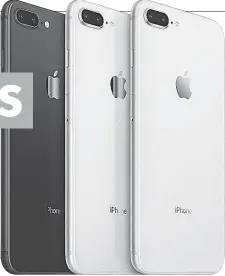  ?? APPLE ?? iPhone 8 and 8 Plus look similar to the iPhone 7 and 7 Plus.