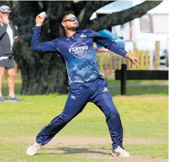  ?? ?? Iman Nahal was top scorer in Te Puke’s final Williams Cup game of the season with 35 not out.