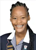  ?? Picture: Supplied ?? Tlou Duba, who was on St Mary’s list of outstandin­g and commendabl­e achievers, said the Covid-19 pandemic made her more responsibl­e.
“When President [Cyril Ramaphosa] imposed the lockdown in March, we had to adjust. We had to be responsibl­e for understand­ing our own work and stick to deadlines.”
The St Mary’s former head girl said that she is now looking forward to exploring Cape Town as she is also looking to pursue her studies in computer science.
