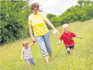  ??  ?? GRANDPAREN­TS: More than 36% said they were able to spend more quality time with their grandchild­ren.