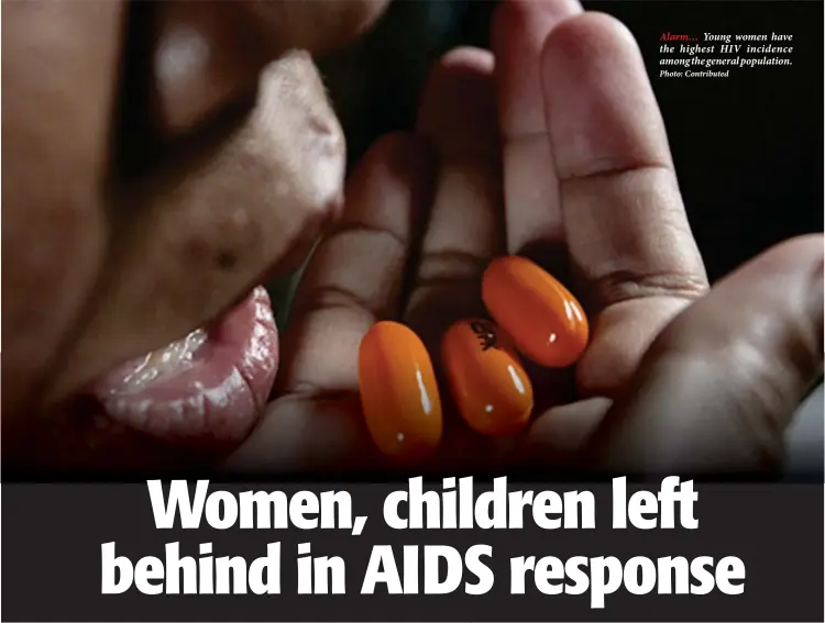  ?? Photo: Contribute­d ?? Alarm… Young women have the highest HIV incidence among the general population.