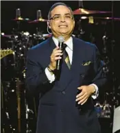  ?? AP FILE ?? Gilberto Santa Rosa performs “Bendita Tu Luz” at the Latin Recording Academy Person of the Year gala honoring the band Mana in 2018.